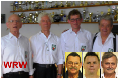 v. l. Karlheinz Püchel, Thomas Fischer, Heider Hoffmann, Wolfgang Heyde, unten Reinhard Bär, Ralph Skrzypczak, Klaus Köhl