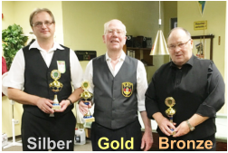 v. l. Andreas Mikulcak, Lichtenberg, Günter Pohlmann, EBT, Bernd Szczygiel, Weiss-Rot-Weiss